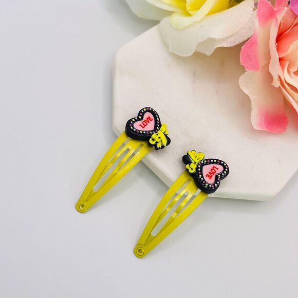 Cute Clay Hair Snap Clip Sets for Kids and Women Handmade New - Picture 4 of 8